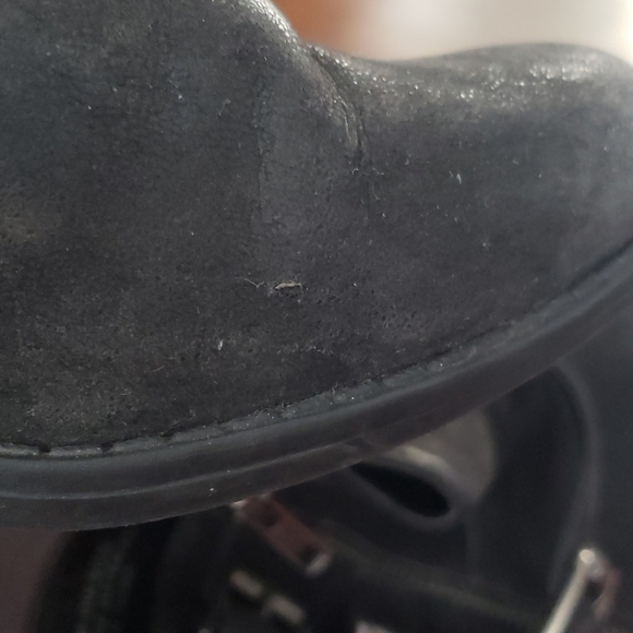 Ruff Hewn Dikson Black Buckled Ankle Boot - Picture 12 of 12